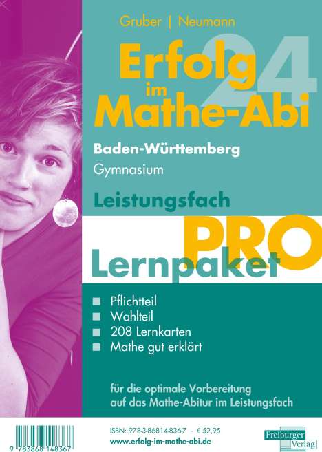 Helmut Gruber: Erfolg im Mathe-Abi 2024 Lernpaket Leistungsfach 'Pro' Baden-Württemberg Gymnasium, 4 Bücher