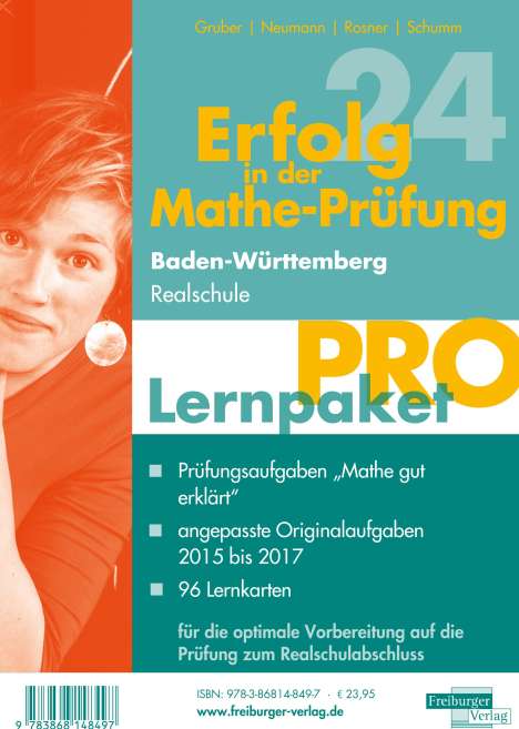 Helmut Gruber: Lernpaket Pro Realschulabschluss 2024 Baden-Württemberg, 3 Bücher
