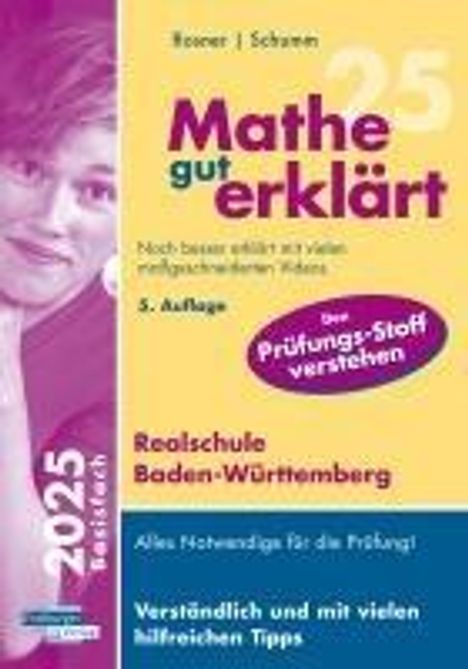 Helmut Gruber: Mathe gut erklärt 2025 Realschule Baden-Württemberg, Buch