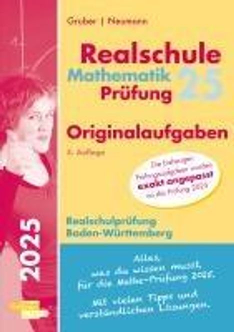 Helmut Gruber: Mathematik-Prüfung 2025 Originalaufgaben Realschule Baden-Württemberg, Buch