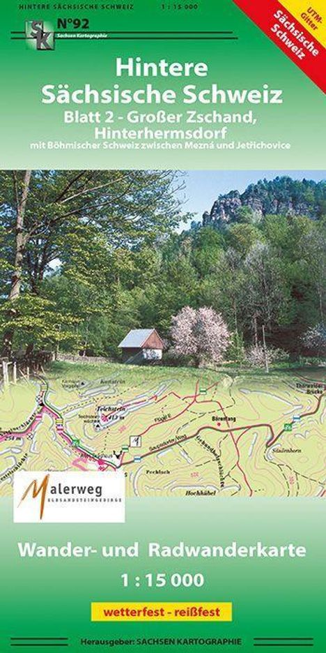 Hintere Sächsische Schweiz 02. 1 : 15 000, Karten