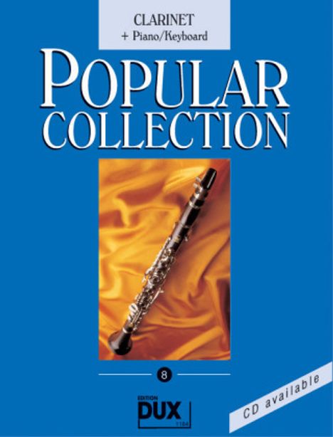 Popular Collection, Clarinet + Piano/Keyboard. Vol.8, Noten