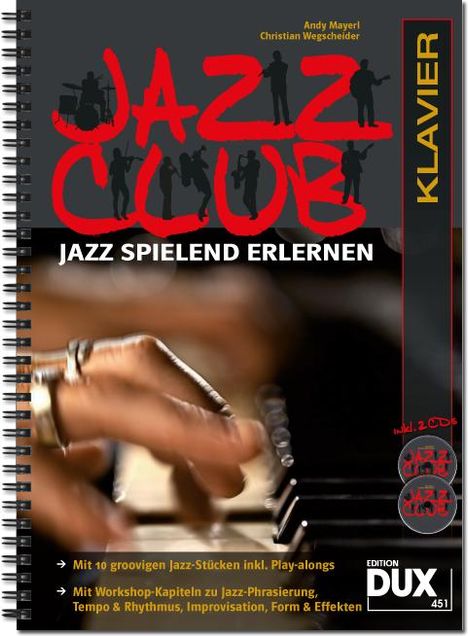 Jazz Club, Klavier (mit 2 CDs), Buch