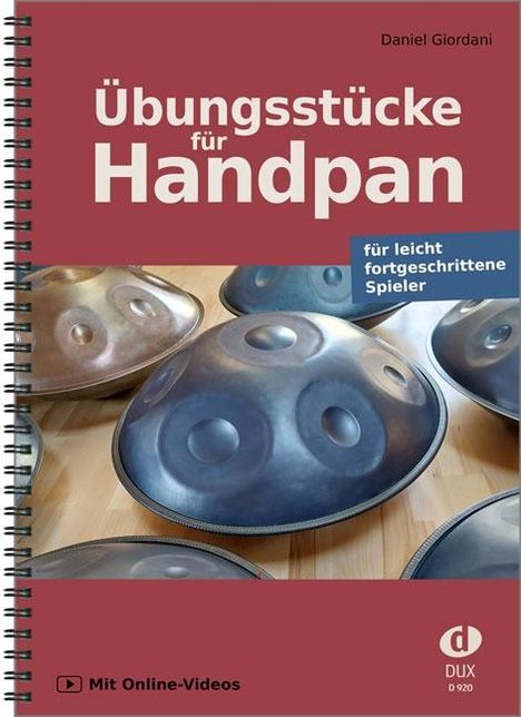 Daniel Giordani: Übungsstücke für Handpan, Buch