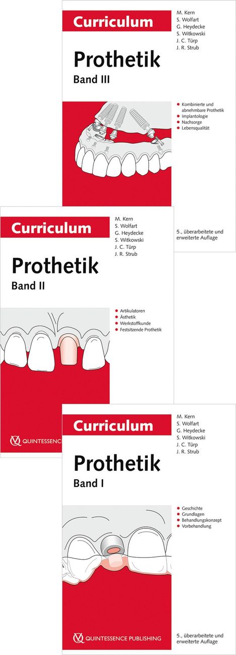 Matthias Kern: Curriculum Prothetik Bände 1-3, 3 Bücher