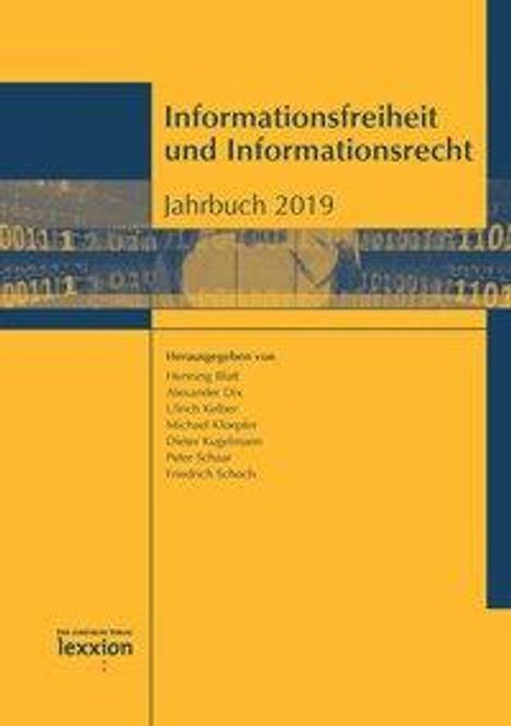 Informationsfreiheit und Informationsrecht. Jahrbuch 2019, Buch