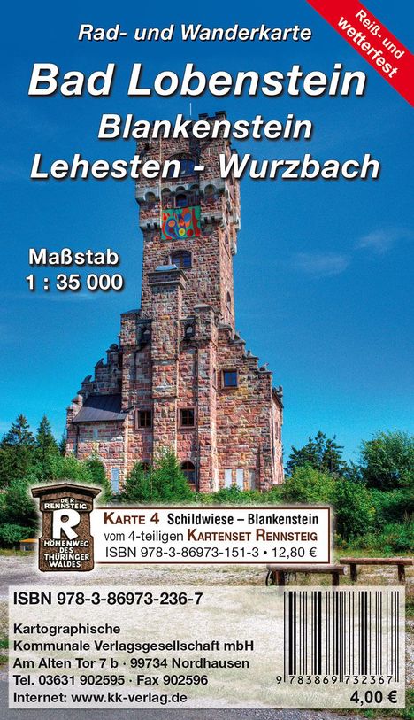 Bad Lobenstein - Blankenstein - Lehesten - Wurzbach 1:35 000, Karten