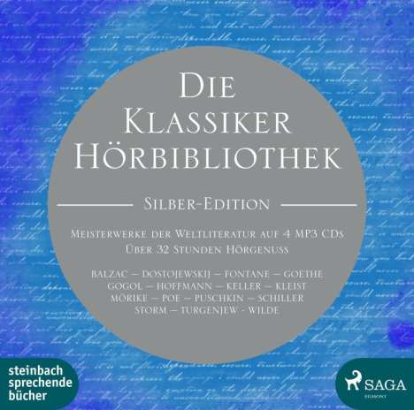 Honoré de Balzac: Die Klassiker Hörbibliothek Silber-Edition, 4 MP3-CDs