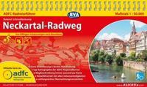 Roland Schmellenkamp: ADFC-Radreiseführer Neckartal-Radweg, Karten