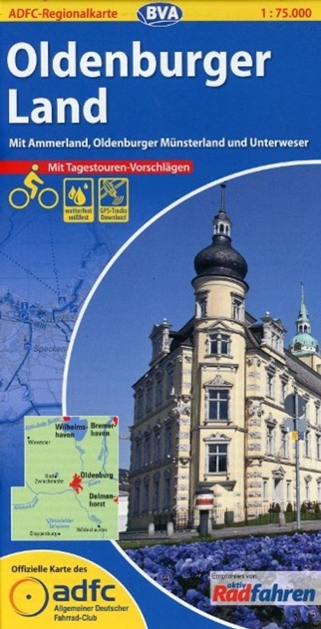 ADFC-Regionalkarte Oldenburger Land mit Tagestouren-Vorschlä, Karten