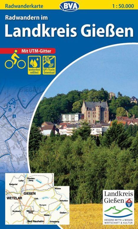 Radwandern im Landkreis Gießen 1 : 50.000, Karten