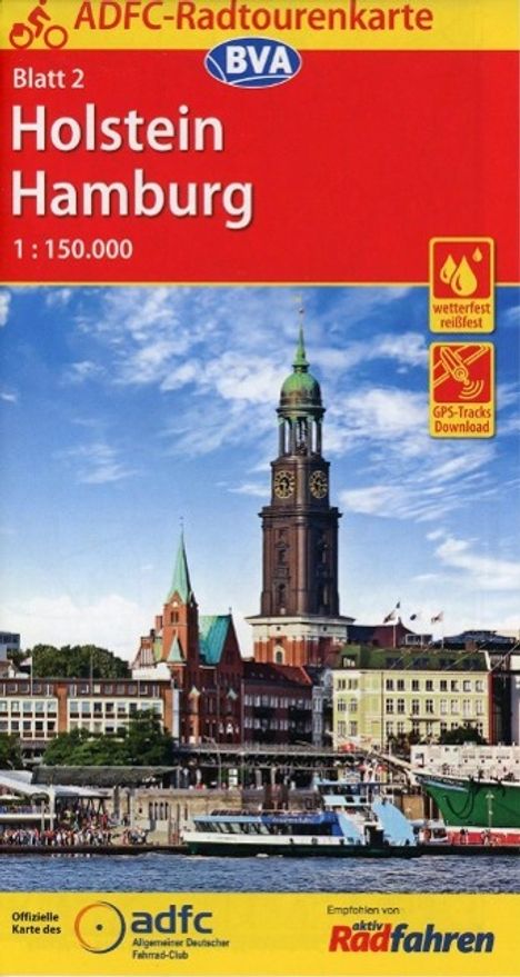 ADFC-Radtourenkarte 2 Holstein Hamburg 1:150.000, Diverse