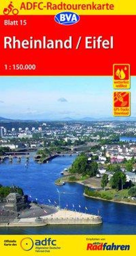 ADFC-Radtourenkarte 15 Rheinland / Eifel 1 : 150 000, Diverse