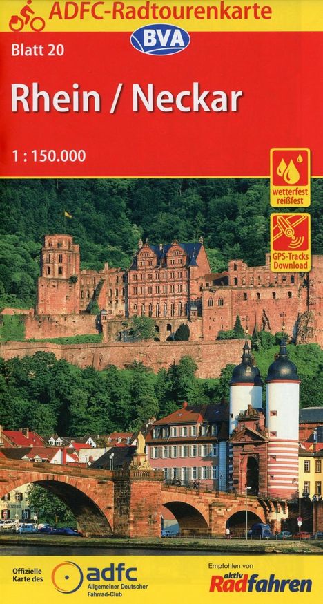 ADFC-Radtourenkarte 20 Rhein / Neckar 1 : 150 000, Diverse