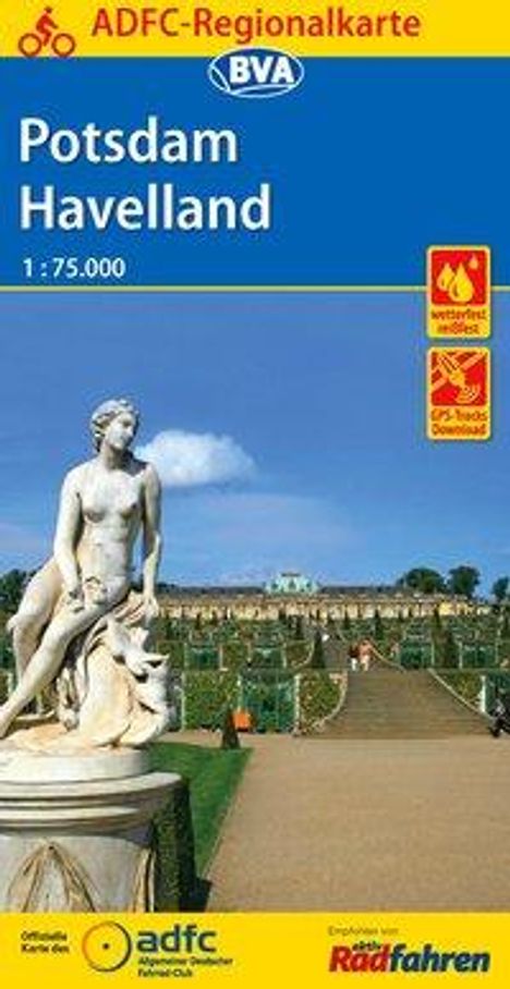ADFC-Regionalkarte Potsdam Havelland mit Tagestouren-Vorschlägen, 1:75.000, Diverse