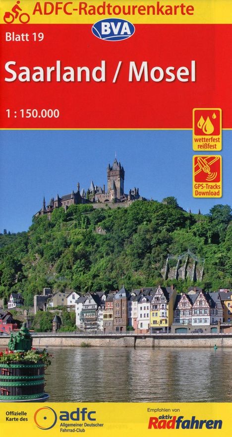 ADFC-Radtourenkarte 19 Saarland /Mosel, Karten
