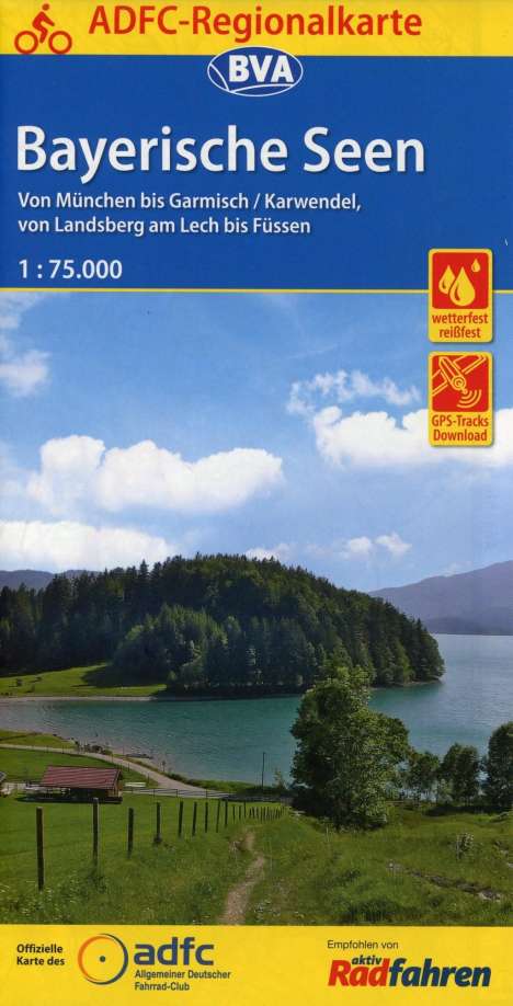 ADFC-Regionalkarte Bayerische Seen, Karten