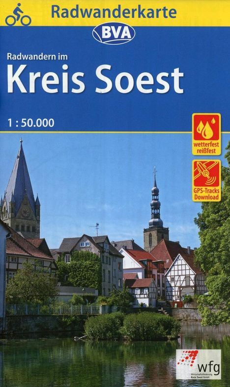 Radwanderkarte BVA Radwandern im Kreis Soest 1:50.000, Karten
