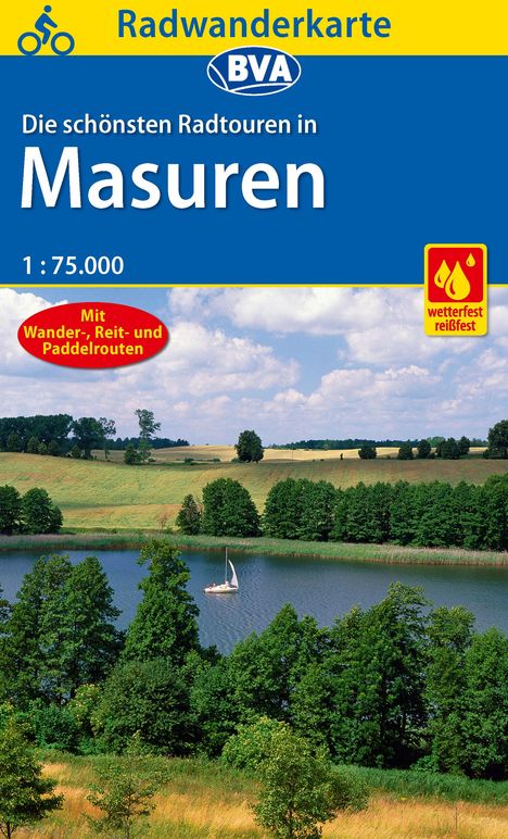 Radwanderkarte BVA Radwandern Masuren, Karten