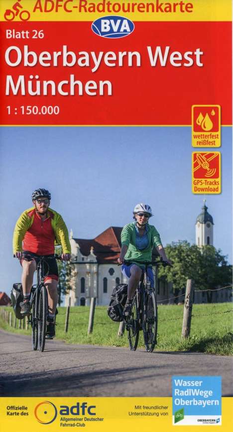 ADFC-Radtourenkarte 26 Oberbayern West / München, Karten
