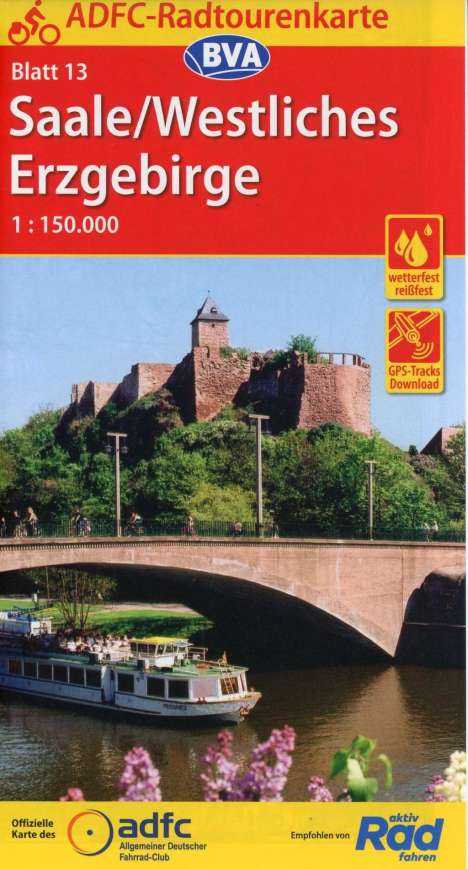 ADFC-Radtourenkarte 13 Saale /Westliches Erzgebirge, Karten