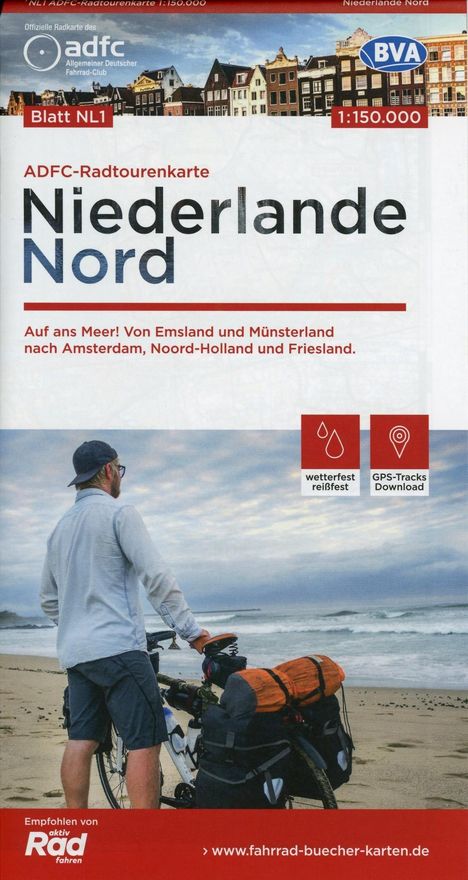 ADFC-Radtourenkarte NL 1 Niederlande Nord, Karten