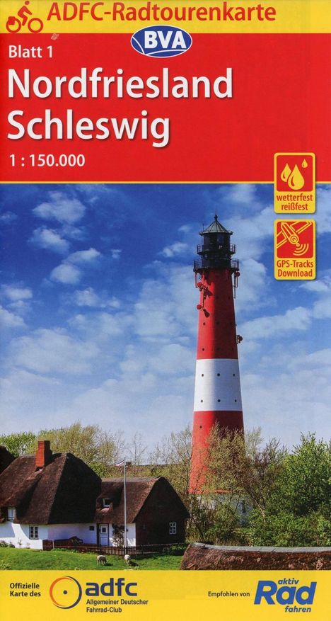 ADFC-Radtourenkarte 1 Nordfriesland /Schleswig, Karten