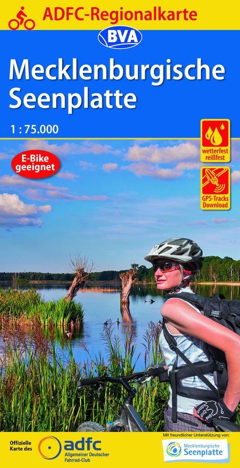 ADFC-Regionalkarte Mecklenburgische Seenplatte 1:75.000, Karten