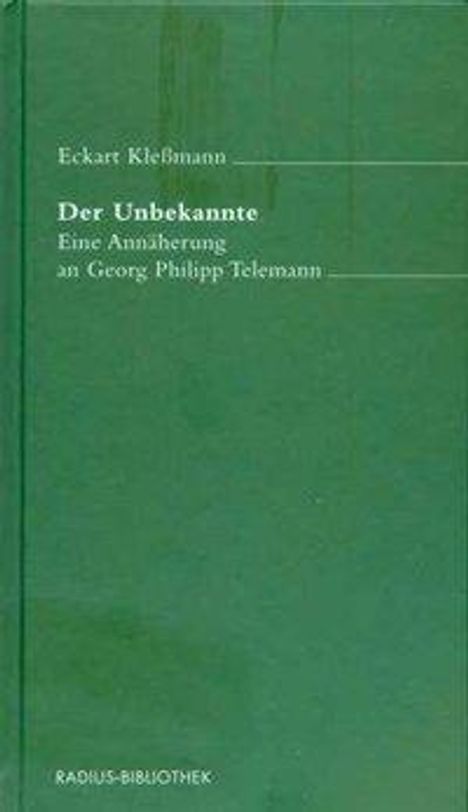 Eckart Kleßmann: Kleßmann, E: Unbekannte, Buch