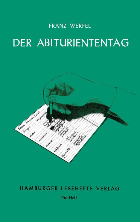 Franz Werfel: Der Abituriententag, Buch