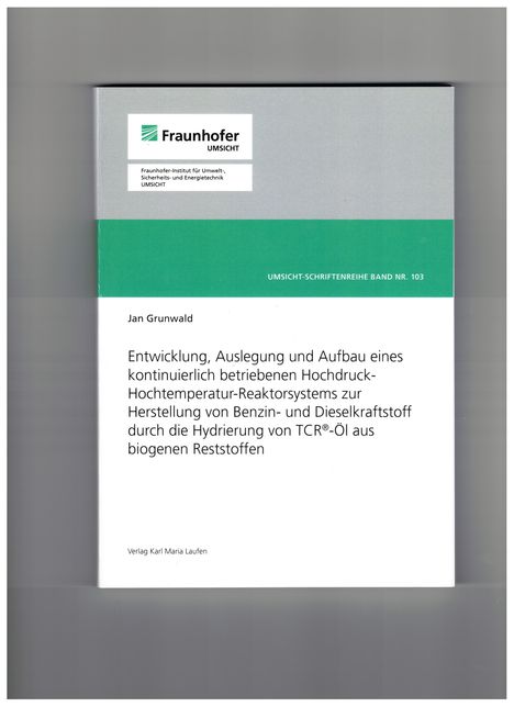 Jan Grunwald: Grunwald, J: Entwicklung, Auslegung und Aufbau eines kontinu, Buch