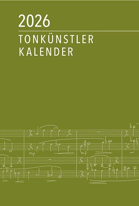 Tonkünstler-Kalender 2026, Kalender