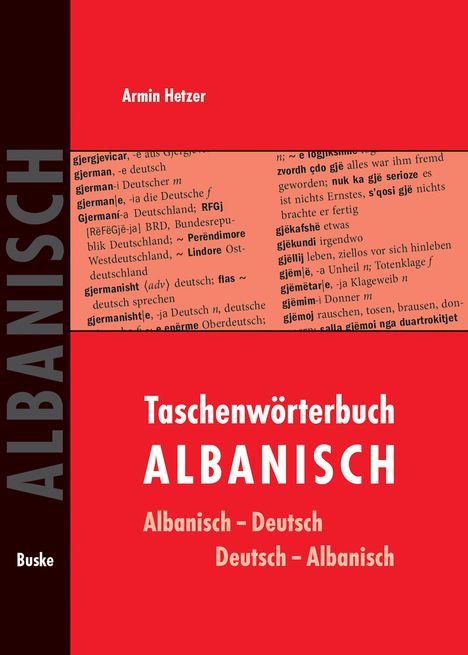 Armin Hetzer: Taschenwörterbuch Albanisch-Deutsch / Deutsch-Albanisch, Buch