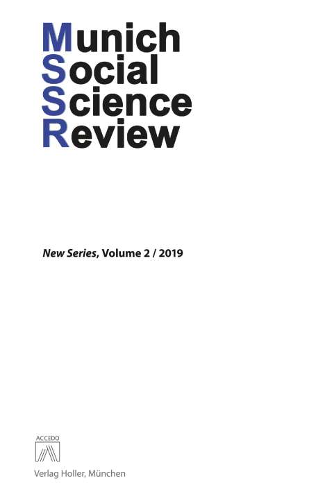 Kurz Heinz D.: Munich Social Science Review (MSSR), Volume 2, Buch