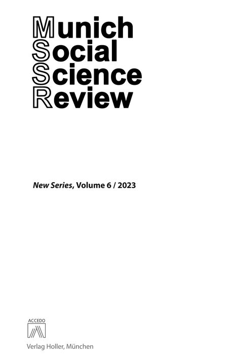 Timo Airaksinen: Munich Social Science Review (MSSR), Volume 6, Buch