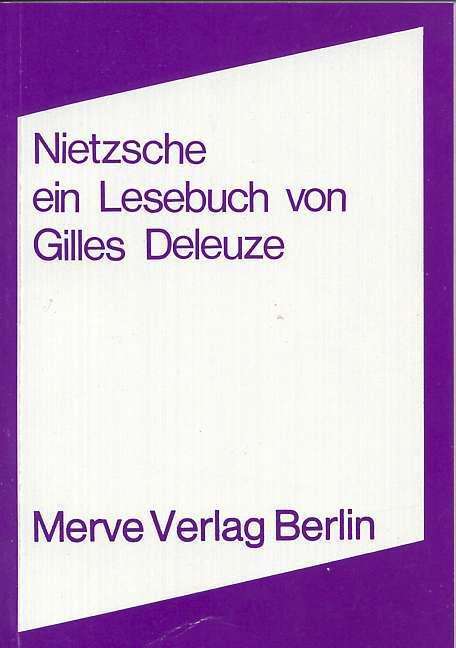 Gilles Deleuze: Nietzsche, Buch
