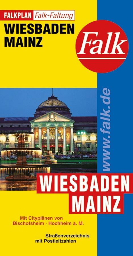 Falk Stadtplan Falkfaltung Wiesbaden / Mainz 1 : 23 000, Karten