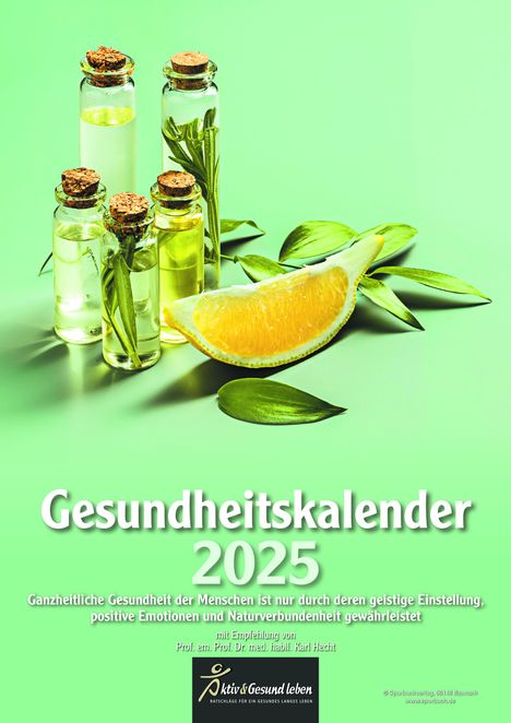 Karl Hecht: Gesundheitskalender 2025, Kalender