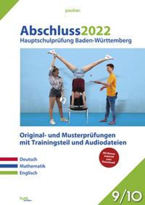Abschluss 2022 - HS-prüfung BW - Aufgabenbd. Dt Mathe Engl., Buch