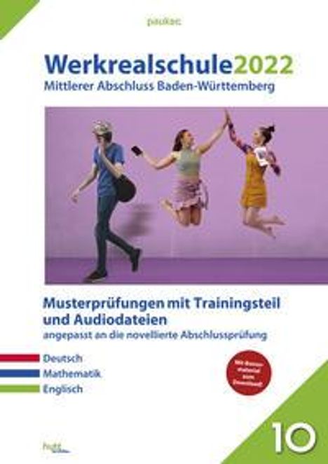 Werkrealschule 2022 Mittlerer Abschluss BW Dt Mathe Engl., Buch
