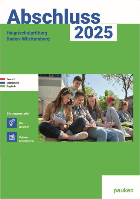 Abschluss 2025 - Hauptschulprüfung Baden-Württemberg - Lösungsband - Deutsch - Mathe - Englisch, Buch