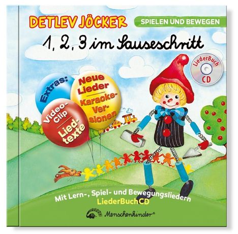 Detlev Jöcker: 1,2,3 im Sauseschritt - Die LiederBuchCD, CD