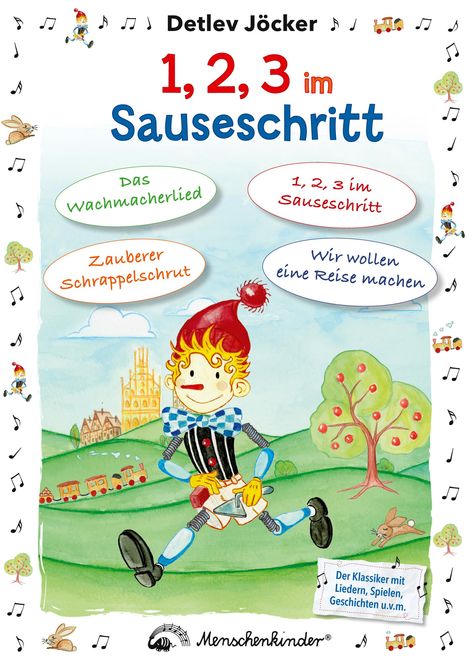 Detlev Jöcker: Detlev Jöcker: 1, 2, 3 im Sauseschritt (ab 0-7 Jahren), Buch