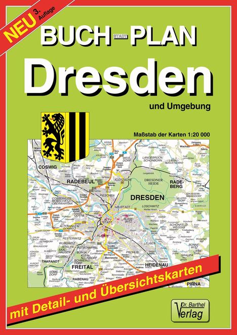 Buchstadtplan Dresden und Umgebung 1 : 20 000, Buch