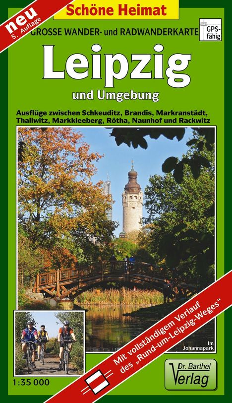 Wander- und Radwanderkarte Leipzig und Umgebung 1 : 35 000, Karten