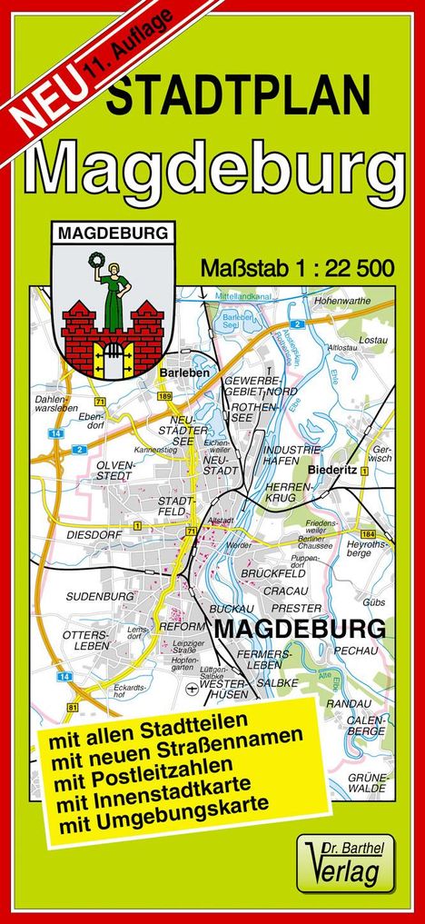 Stadtplan Magdeburg 1 : 22 500, Karten