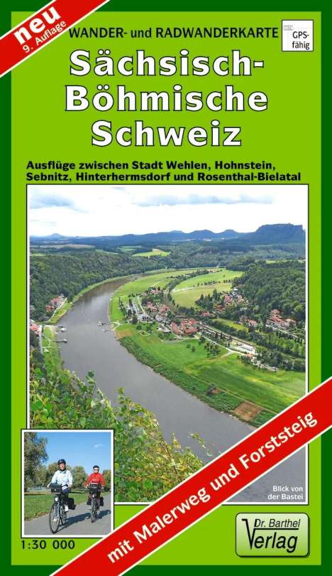 Wander- und Radwanderkarte Sächsisch-Böhmische Schweiz 1 : 30 000, Karten