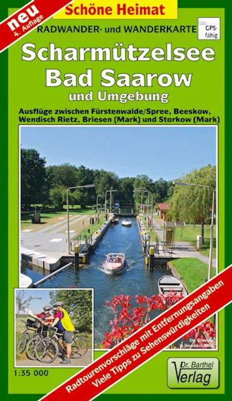 Radwander- und Wanderkarte Scharmützelsee, Bad Saarow und Umgebung 1 : 35 000, Karten