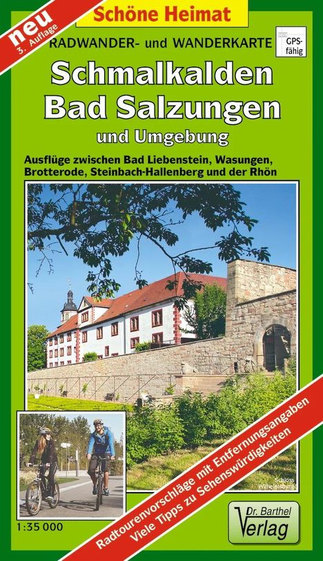 Schmalkalden, Bad Salzungen und Umgebung 1 : 35 000 Radwander- und Wanderkarte, Karten