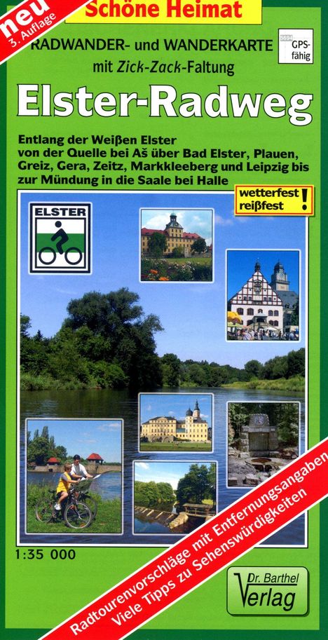Elsterradweg Radwander- und Wanderkarte 1 : 35 000, Karten